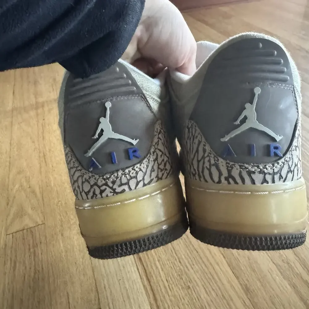 2008 NIKE AIR JORDAN AJF 3 FUSION RETRO‎ REED BROWN SNEAKERS SIZE 10.5
